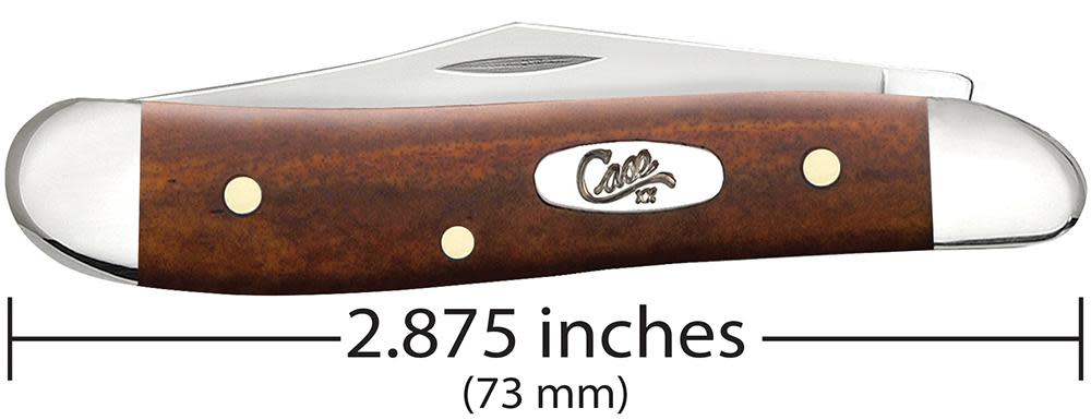 Smooth Chestnut Bone Peanut - Case Knife - 28702