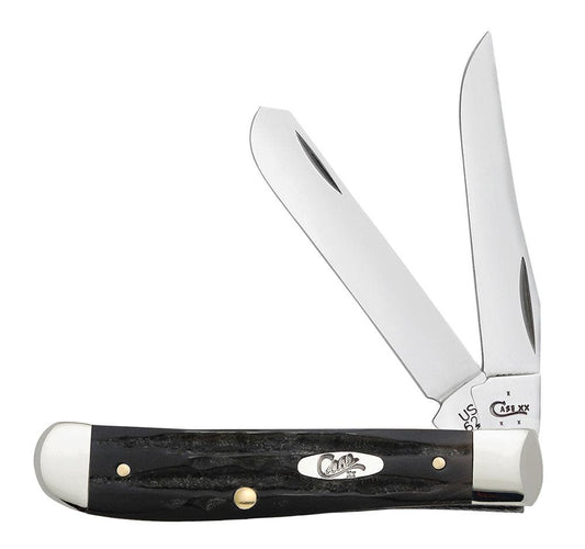 Jigged Buffalo Horn Mini Trapper - Case Knife - 65016