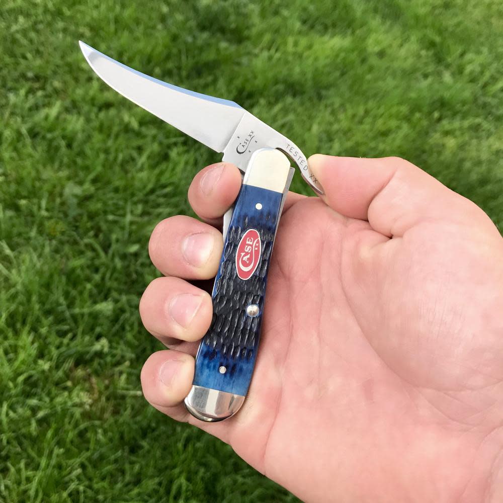Rogers Jig Navy Blue Bone RussLock® - Case Knife - 07057
