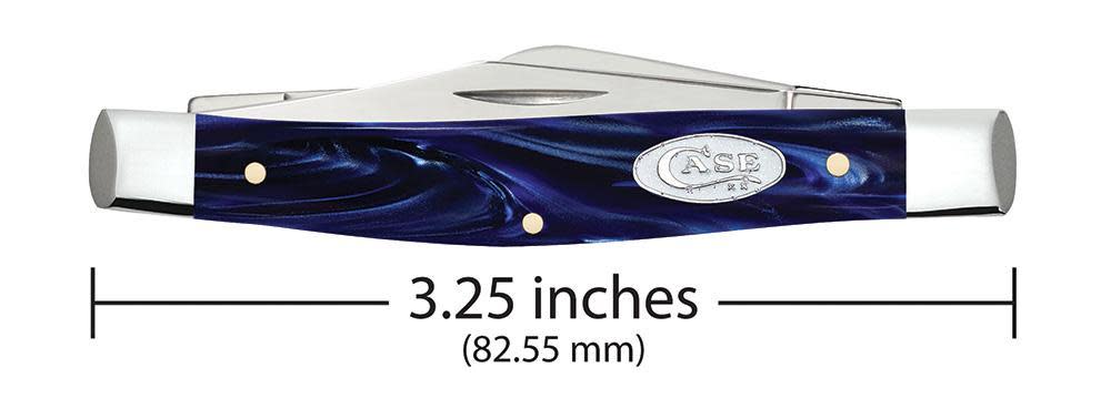 Smooth Blue Pearl Kirinite® Medium Stockman - Case Knife - 23442