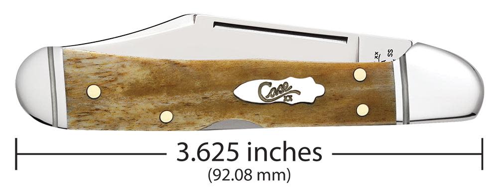 Smooth Antique Bone Mini CopperLock® - Case Knife - 58186