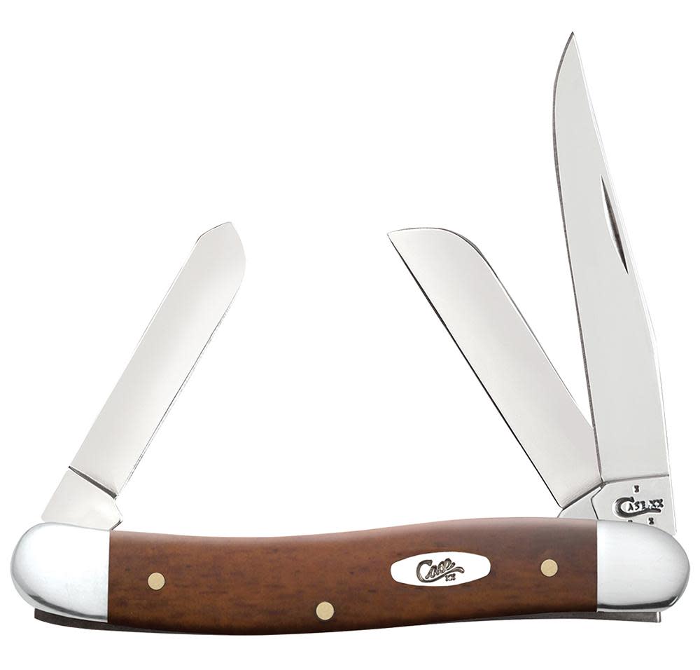 Smooth Chestnut Bone Medium Stockman - Case Knife - 28701