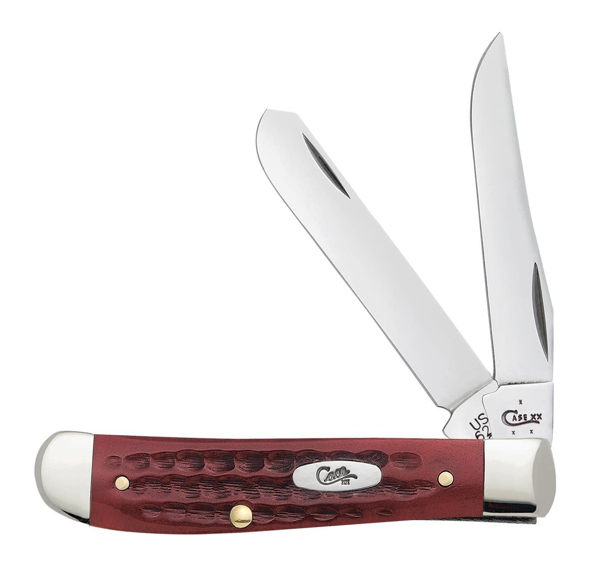 Pocket Worn® Corn Cob Jig Old Red Bone Mini Trapper - Case Knife - 00784