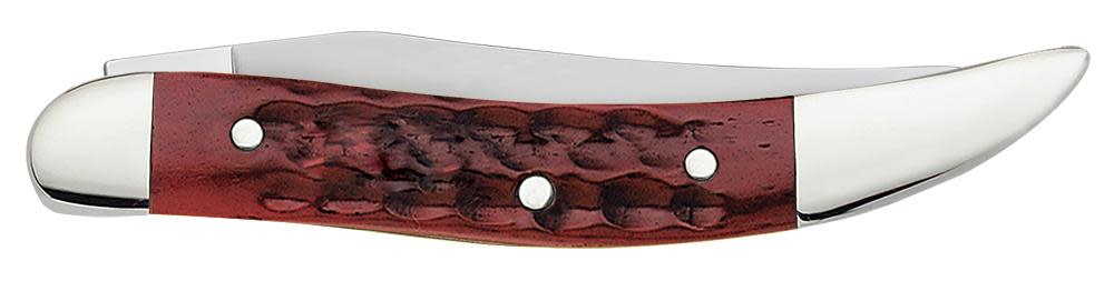 Pocket Worn® Corn Cob Jig Old Red Bone Small Texas Toothpick - Case Knife - 00792