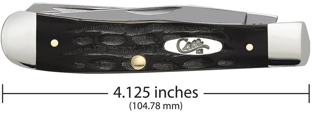 Jigged Buffalo Horn Trapper - Case Knife - 65010