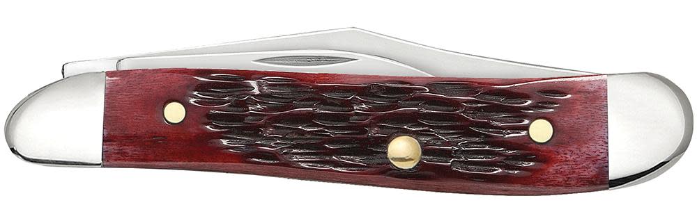 My First Case Peach Seed Jig Old Red Bone Peanut - Case Knife - 03693