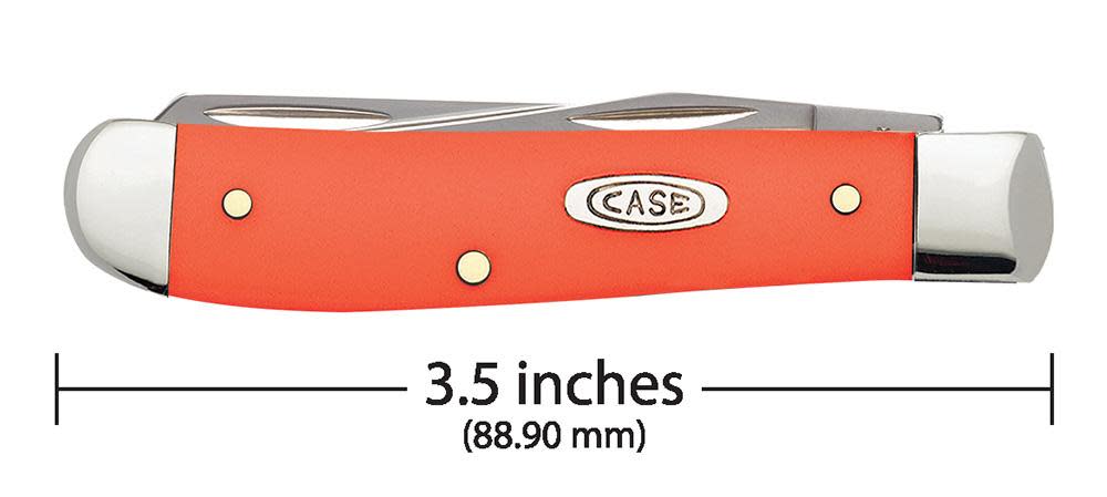 Orange Synthetic Mini Trapper - Case Knife - 80505