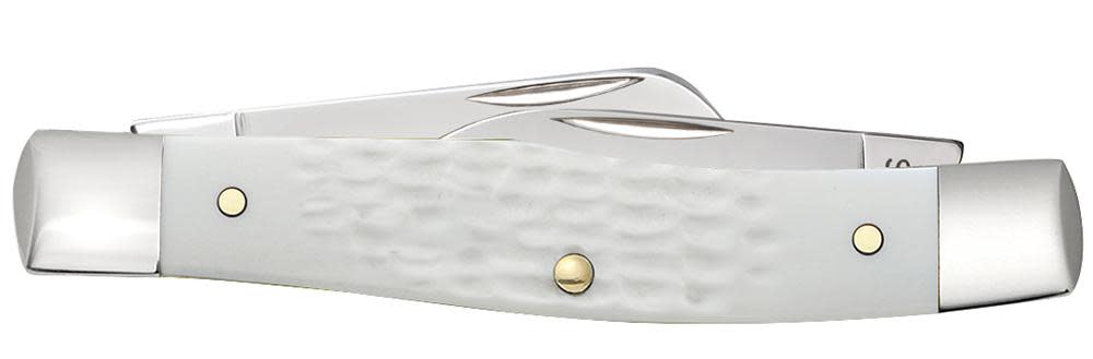 SparXX™ Standard Jig White Synthetic Medium Stockman - Case Knife - 60184