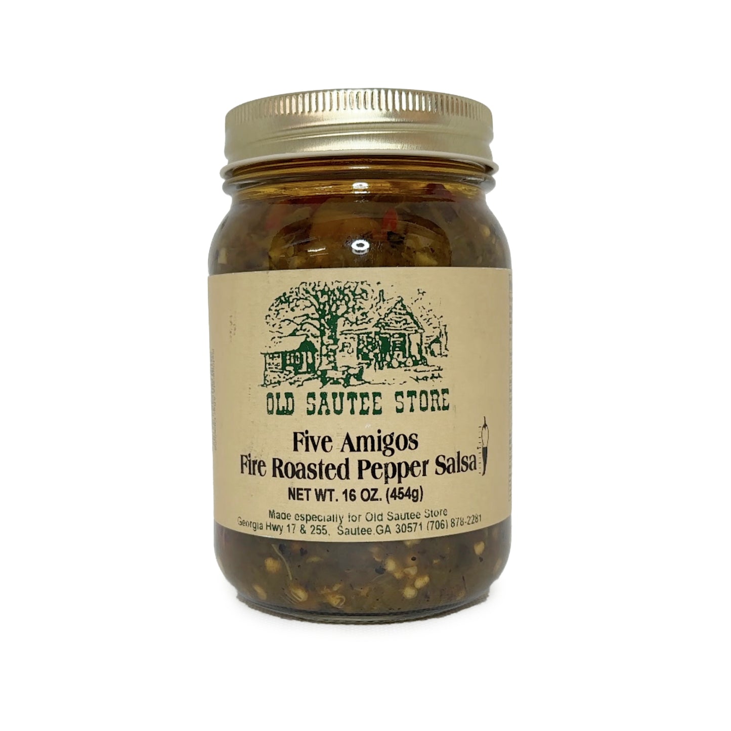 Five Amigos Fire Roasted Pepper Salsa (16oz)