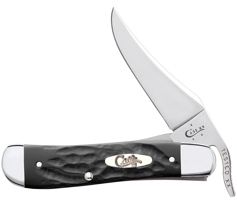 Jigged Rough Black® Synthetic RussLock® - Case Knife - 18224