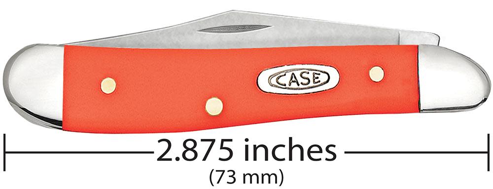 Orange Synthetic Peanut - Case Knife - 80504