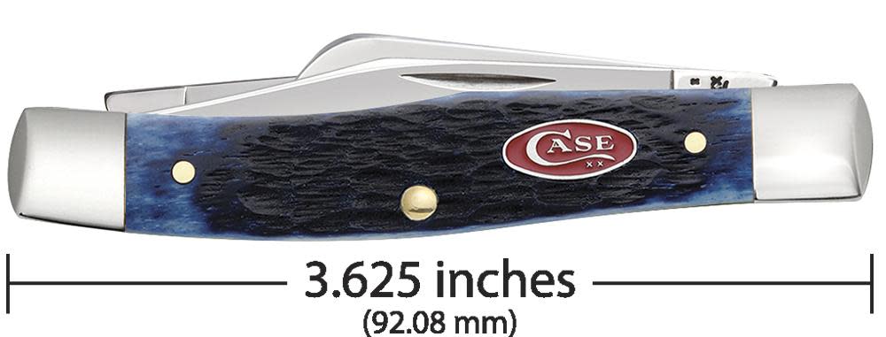 Rogers Jig Navy Blue Bone Medium Stockman - Case Knife - 07049