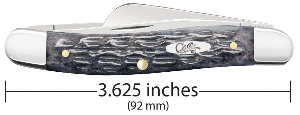 Pocket Worn® Crandall Jig Gray Bone Medium Stockman - Case Knife - 58413