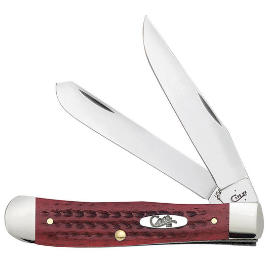 Pocket Worn® Corn Cob Jig Old Red Bone Trapper - Case Knife - 00783