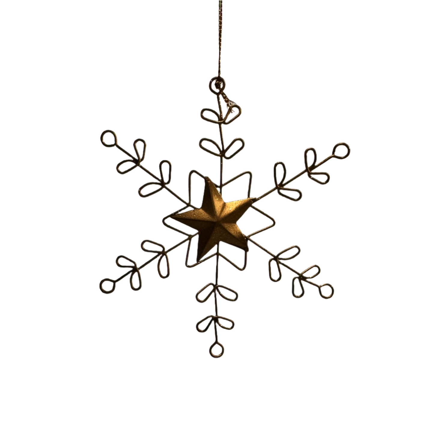 Metal Snowflake Ornament
