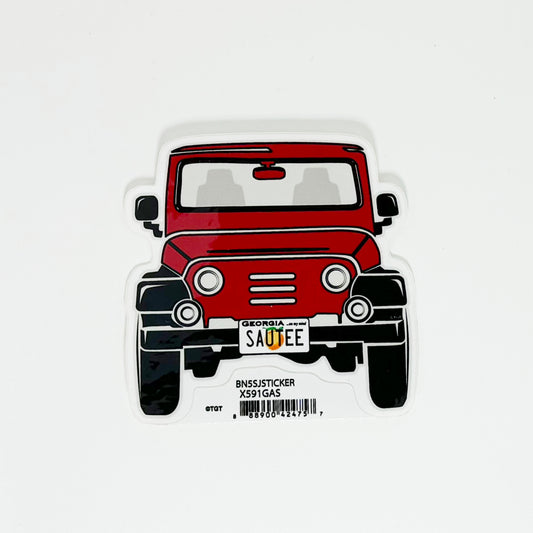Red Jeep Sticker