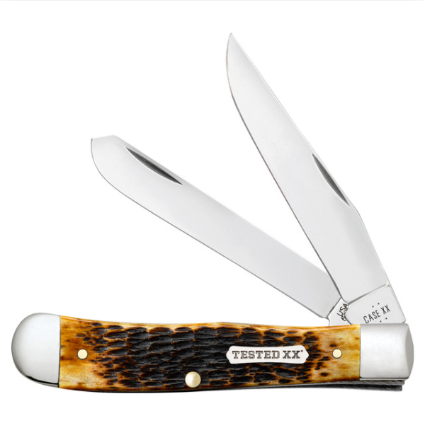 Burnt Amber Bone Rogers Jig Trapper - Case Knife - 51390