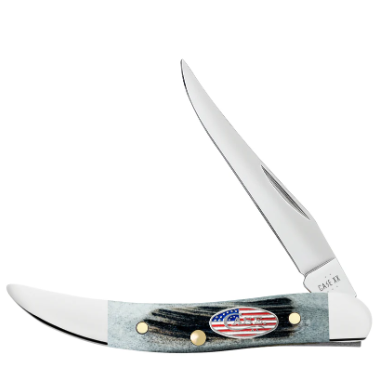 Gray Bone Sawcut Jig Small Texas Toothpick - Case Knife - 53064