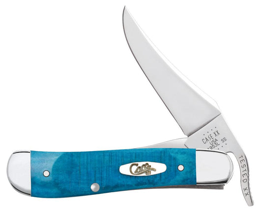 Sawcut Jig Caribbean Blue Bone RussLock® - Case Knife - 25589