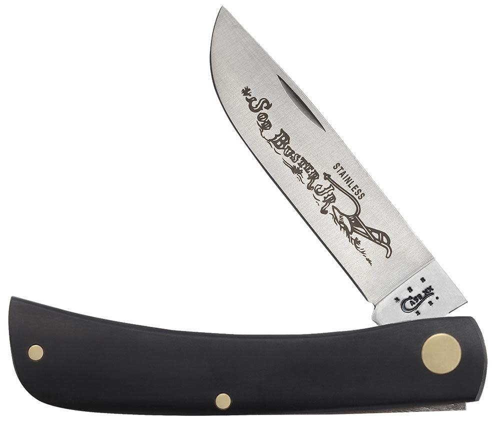 Jet-Black Synthetic Sod Buster Jr® - Case Knife - 00095