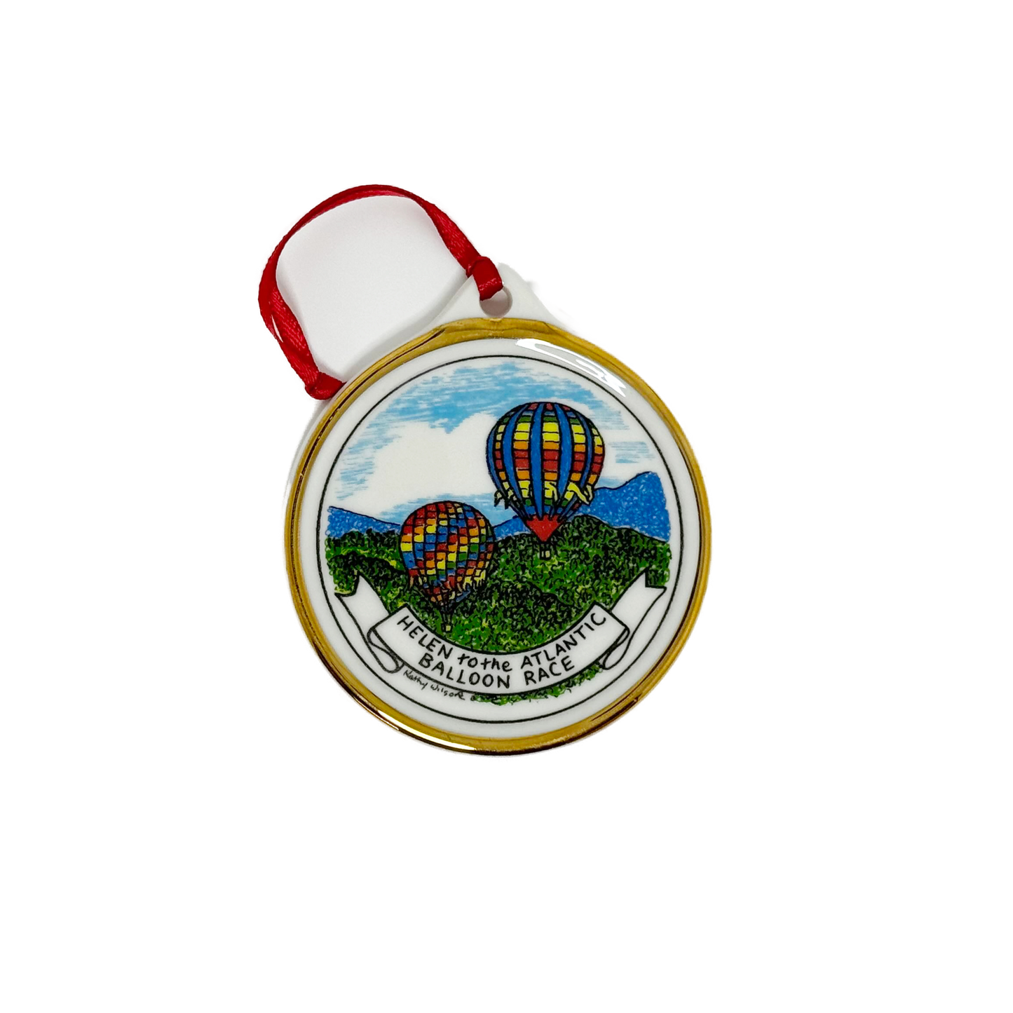 Landmark Ornament - Helen to the Atlantic Balloon Race