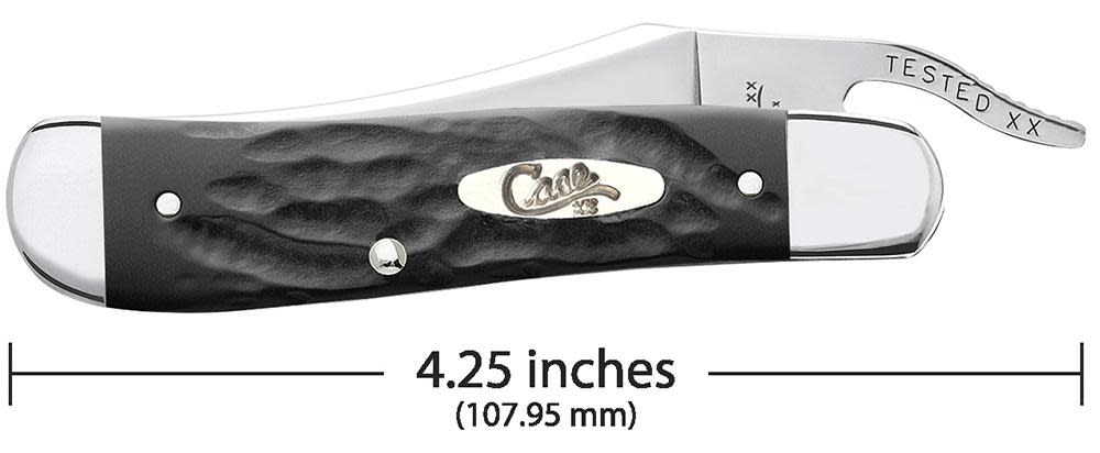 Jigged Rough Black® Synthetic RussLock® - Case Knife - 18224