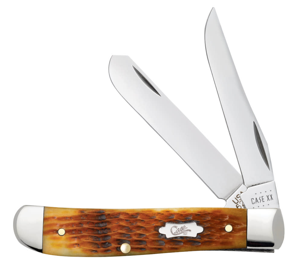 Rogers Corn Cob Jig Antique Bone Mini Trapper - Case Knife - 52830