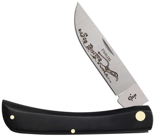 Jet-Black Synthetic Sod Buster® - Case Knife - 00092