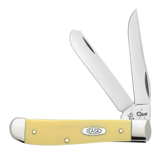Yellow Synthetic Mini Trapper - Case Knife - 80029