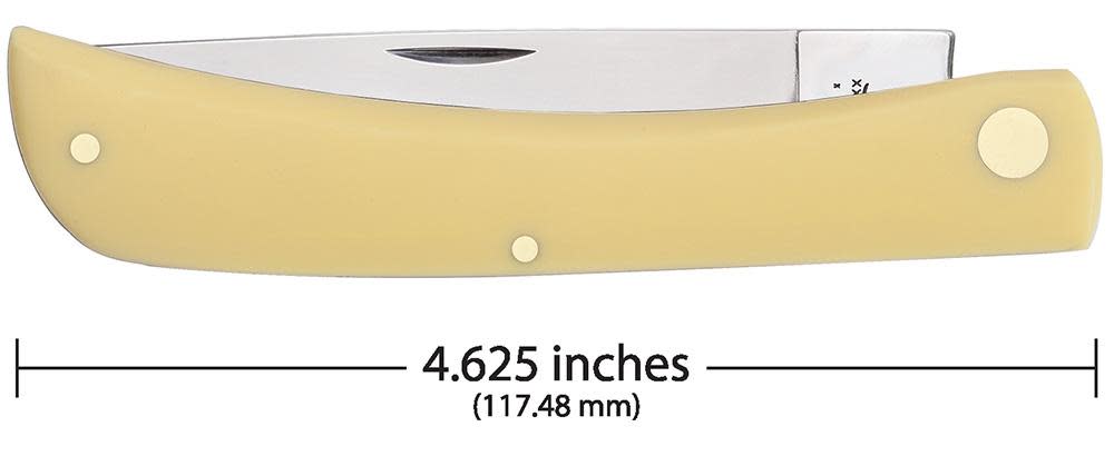 Yellow Synthetic CV Sod Buster® - Case Knife - 00038