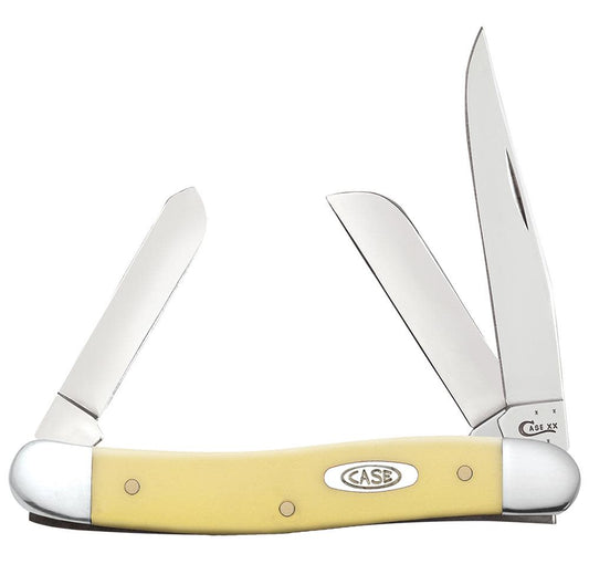 Yellow Synthetic Medium Stockman - Case Knife - 80035