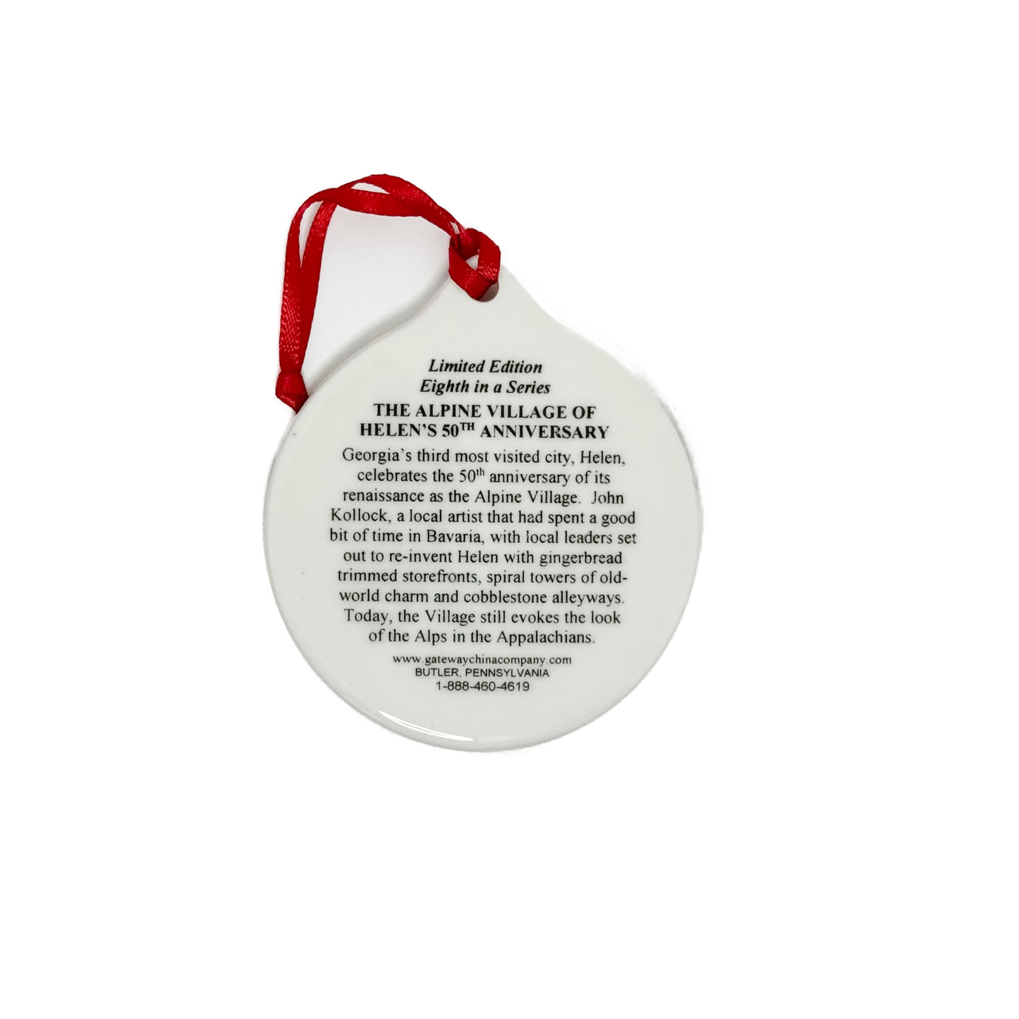 Landmark Ornament - The Alpine Village of Helen's 50th Anniversary