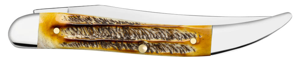 Jigged Case 6.5 BoneStag® Medium Texas Toothpick - Case Knife - 65328