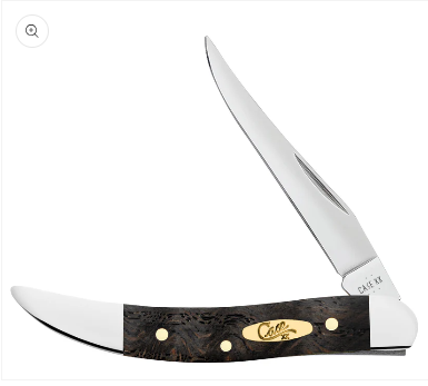 Black Curly Oak Wood Small Texas Toothpick - Case Knife - 14009