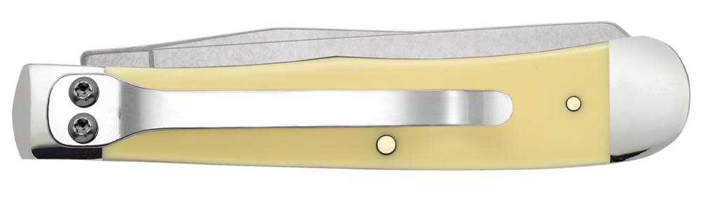Yellow Synthetic Trapper with Clip - Case Knife - 81091