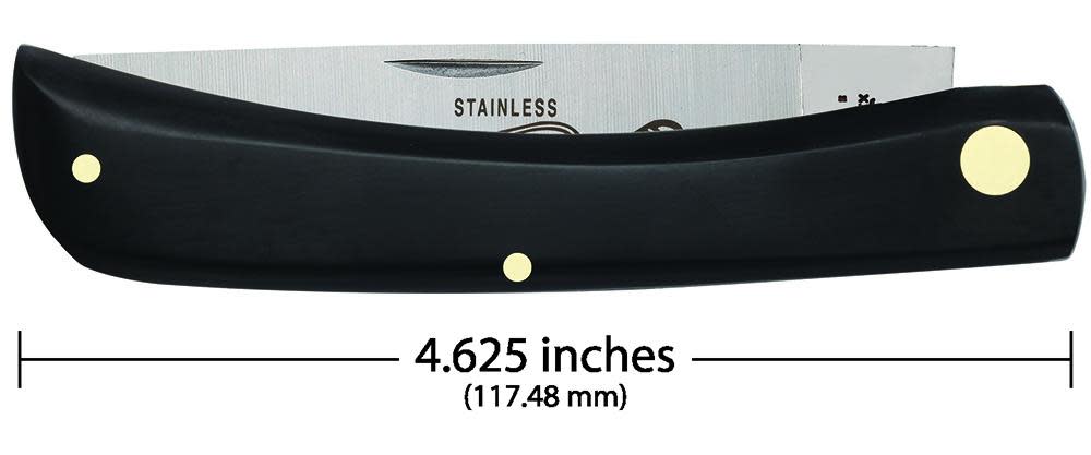 Jet-Black Synthetic Sod Buster® - Case Knife - 00092