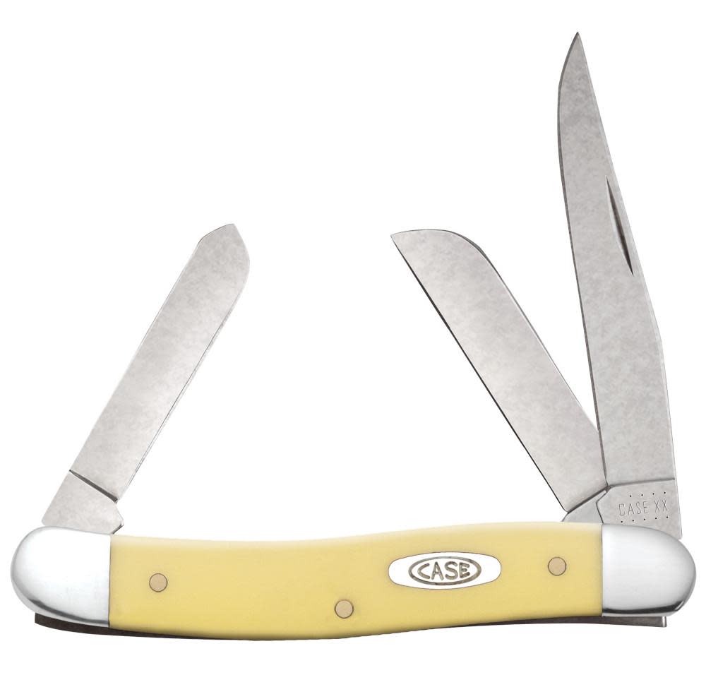 Yellow Synthetic CS Medium Stockman - Case Knife - 00035