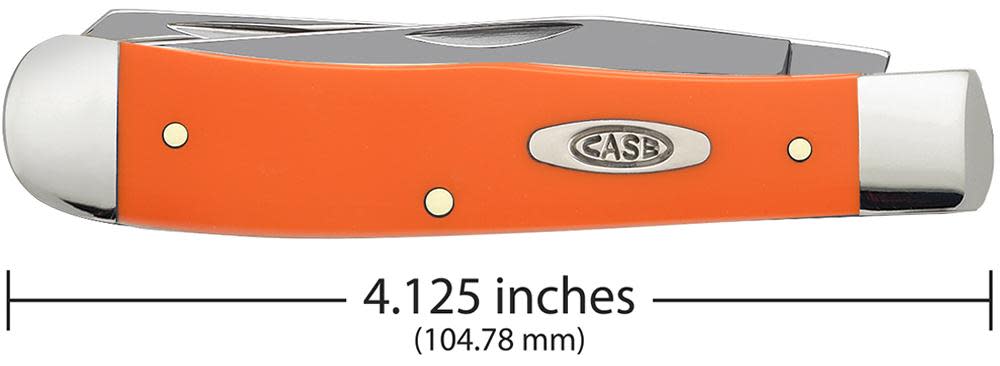 Orange Synthetic Trapper - Case Knife - 80500