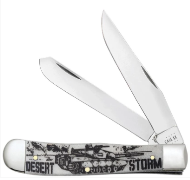 Desert Storm Natural Bone Smooth Trapper - Case Knife - 50953