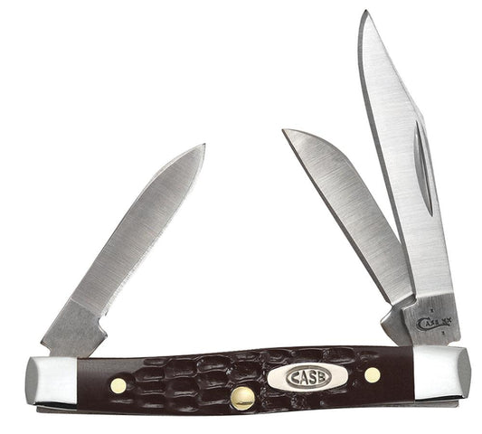 Brown Synthetic Small Stockman - Case Knife - 00081