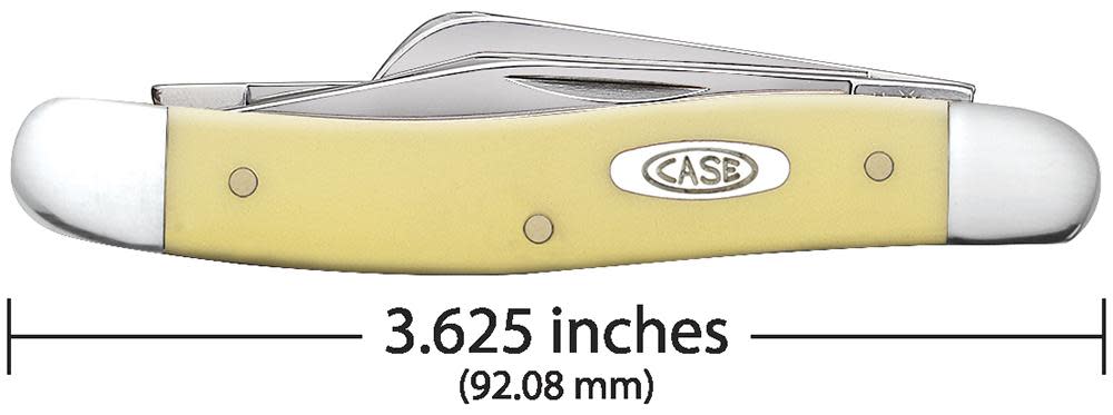 Yellow Synthetic Medium Stockman - Case Knife - 80035