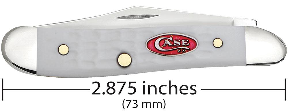 SparXX™ Standard Jig White Synthetic Peanut - Case Knife - 60188
