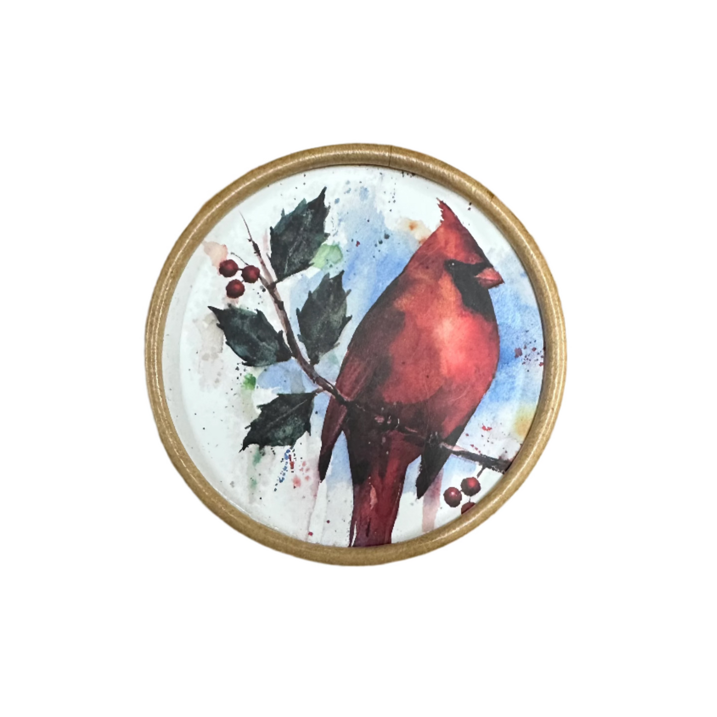 Cardinal Joy Art Heart Puzzle