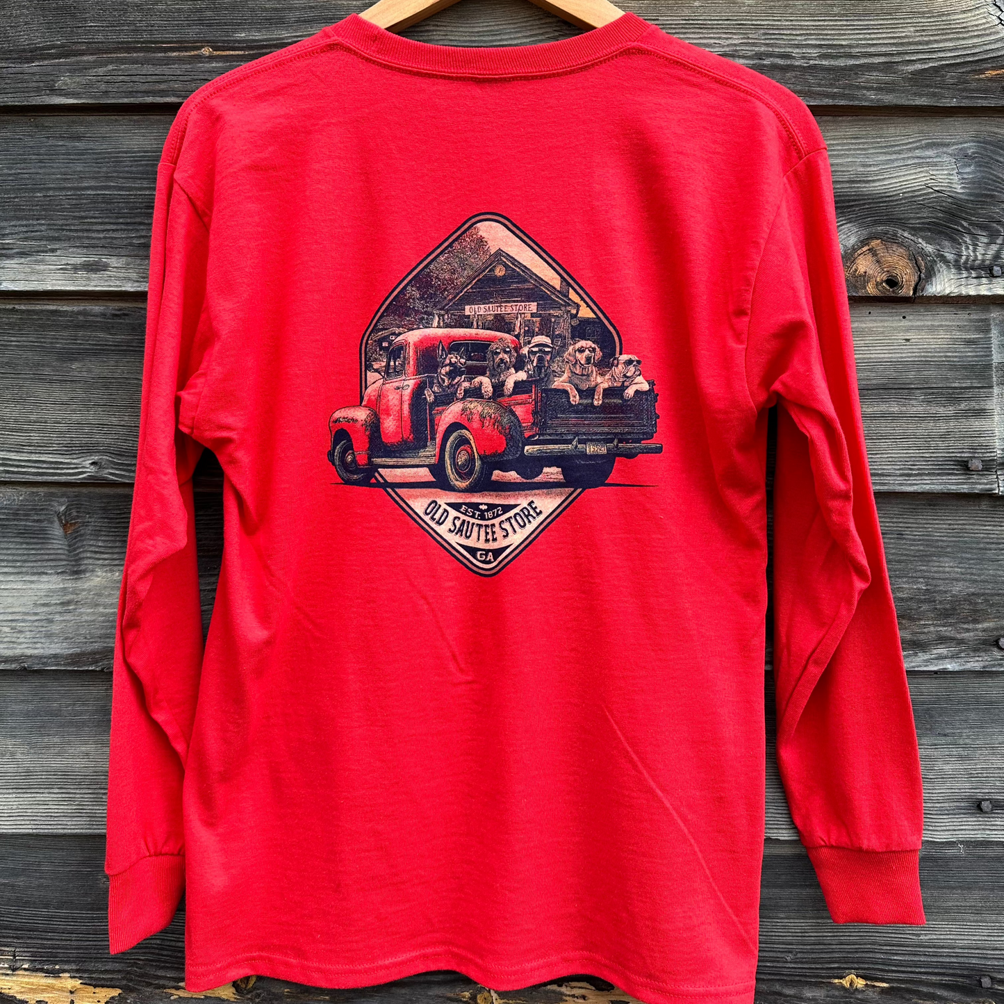 OSS Youth Long Sleeve - Harvest Dogs Red