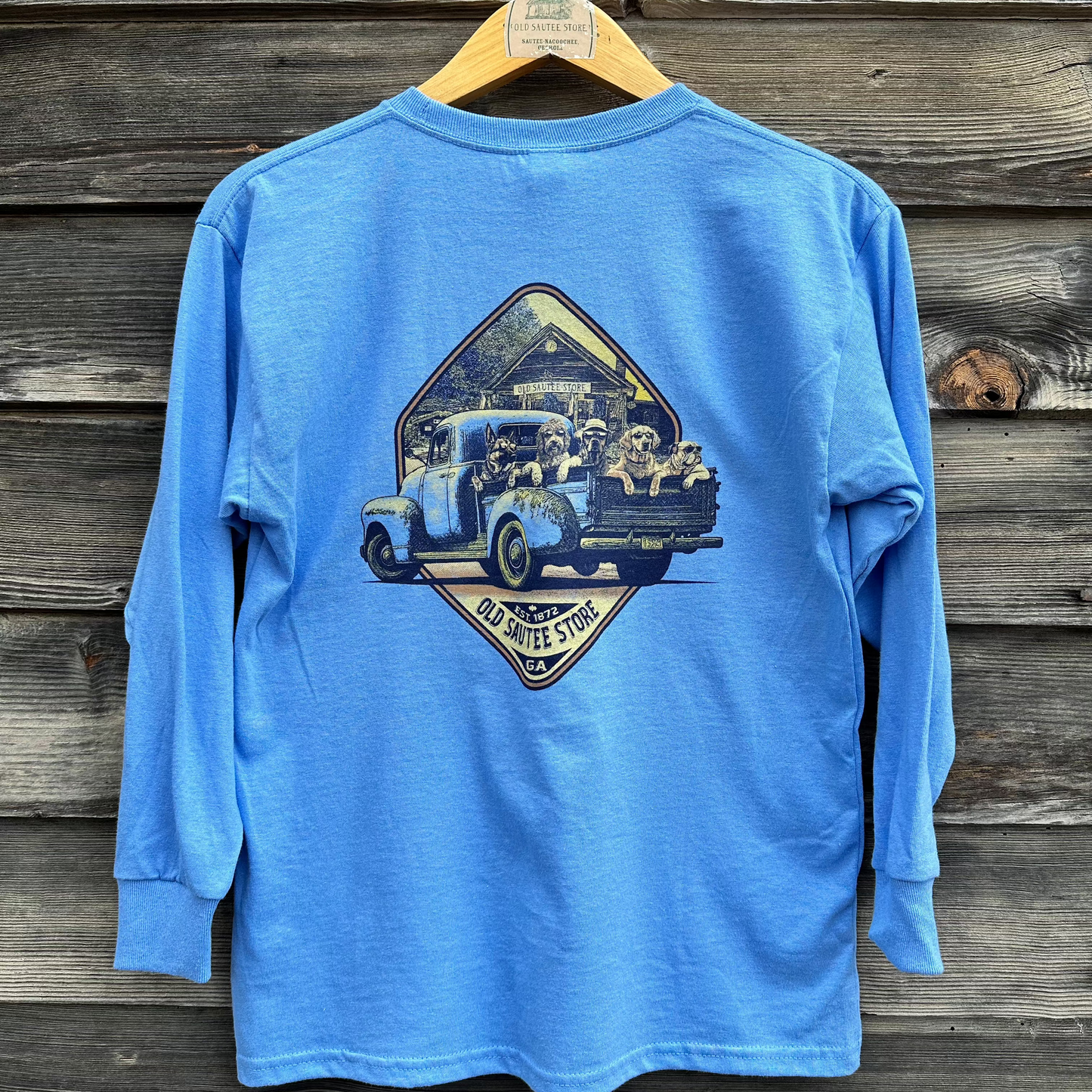 OSS Youth Long Sleeve - Harvest Dogs Carolina Blue