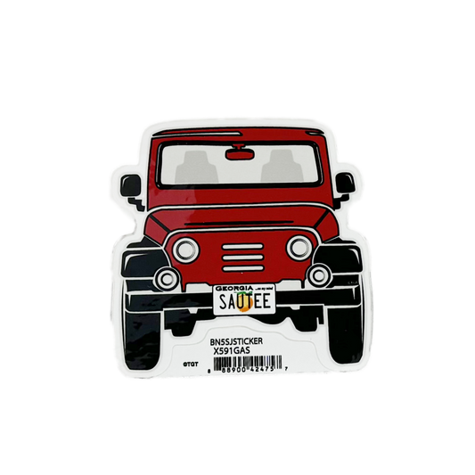 Red Jeep Sticker