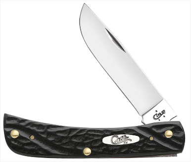 Black Synthetic Rough Jig Sod Buster Jr - Case Knife - 18229