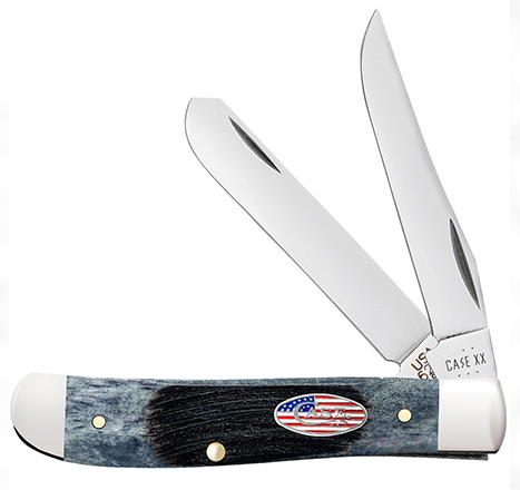 Gray Bone Sawcut Jig Mini Trapper - Case Knife - 53066