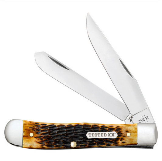 Burnt Amber Bone Rogers Jig Trapper - Case Knife - 51390