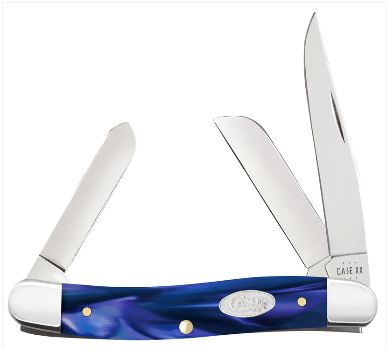 SparXX Blue Pearl Kirinite Smooth Medium Stockman - Case Knife - 23448
